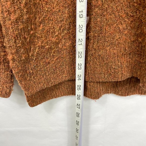 Madewell Dillon Womens solid heather cumin copper turtleneck size M textured - Picture 12 of 13